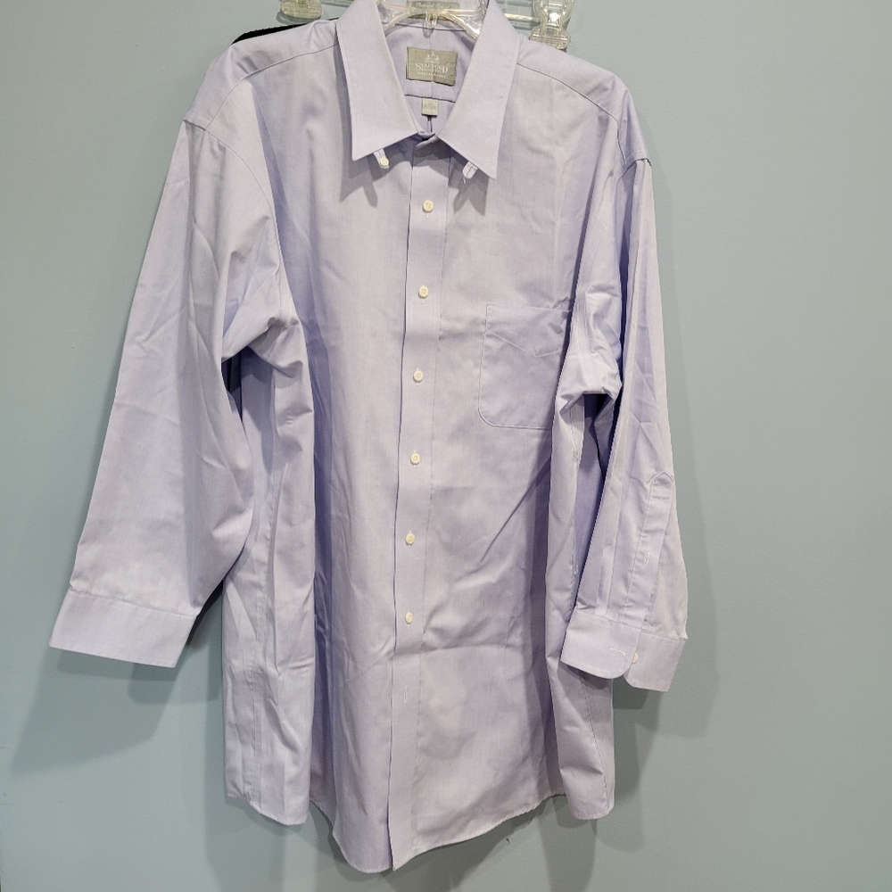 Stafford Executive wrinkle free Pinpoint Oxford sz 18 1/2